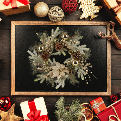 Christmas Décor Bundle – Cozy Pillows, Wool Blanket & Festive Accents